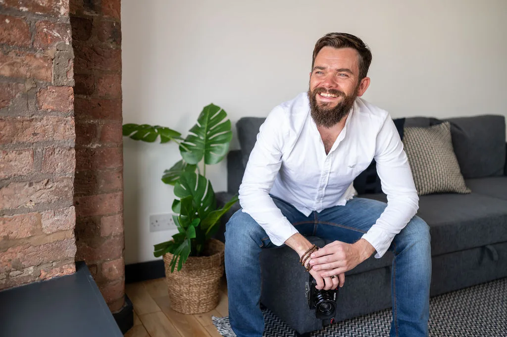 Creative content producer Stuart James A relaxed portrait of Stuart James - leading Fractional Content Producer in the UK